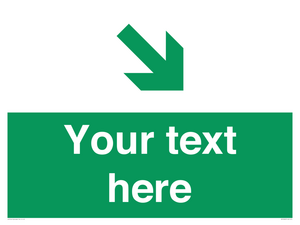 Custom Safe condition: Green Down right arrow